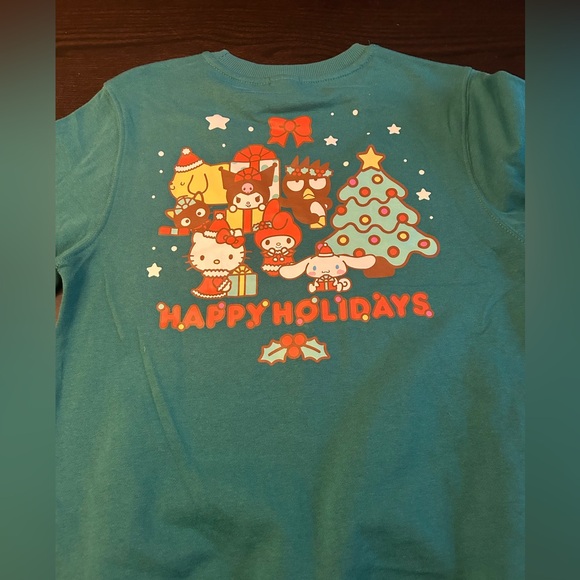 NWT Hello Kitty and Friends Green Sweatshirt fleece small medium - Picture 3 of 5